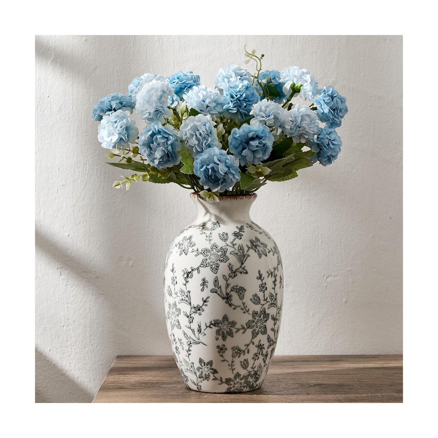 Modern Farmhouse Ceramic Vase / Gray- 7.95