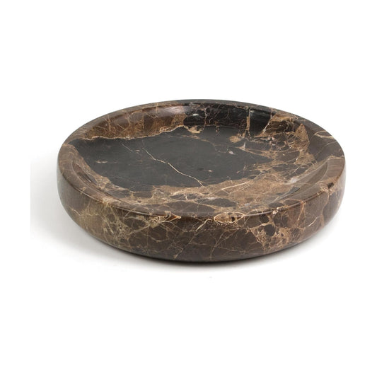 Jewelry Dish Marble Vanity Tray / Dark Brown