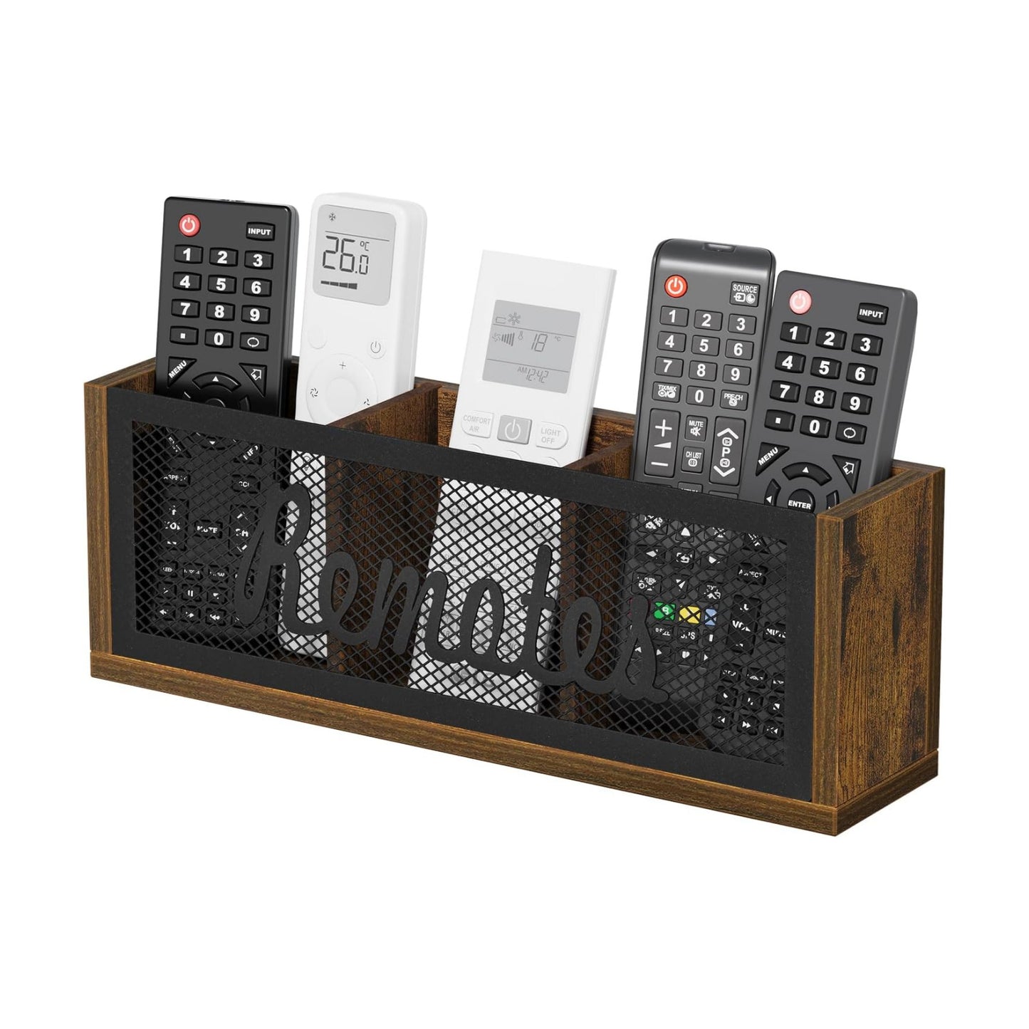 Remote Control Holder / Brown - Style A / Large
