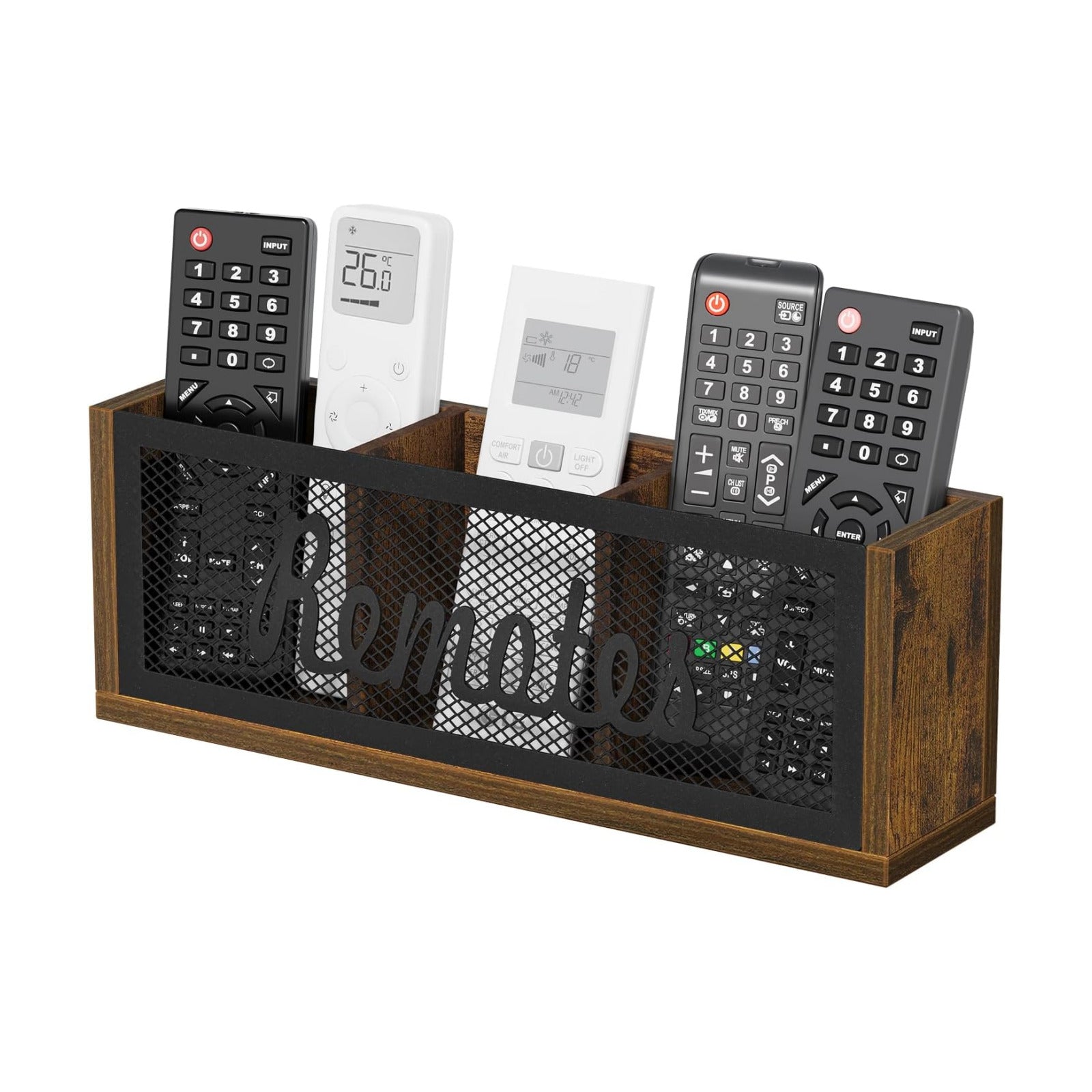 Remote Control Holder / Brown - Style A / Large