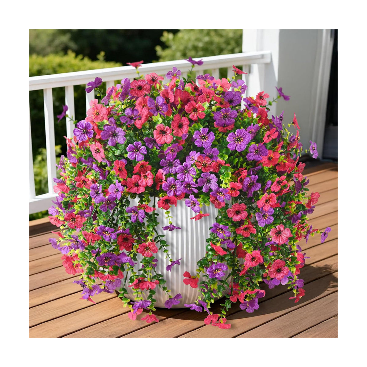 ZFProcess Artificial Hanging Flowers for Outdoors Spring Summer Decoration