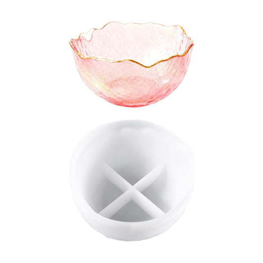 Bowls Resin Container Mold Fruit Storage Tray Craft Mold Round Tray Moulds Candle Holder / Bowl