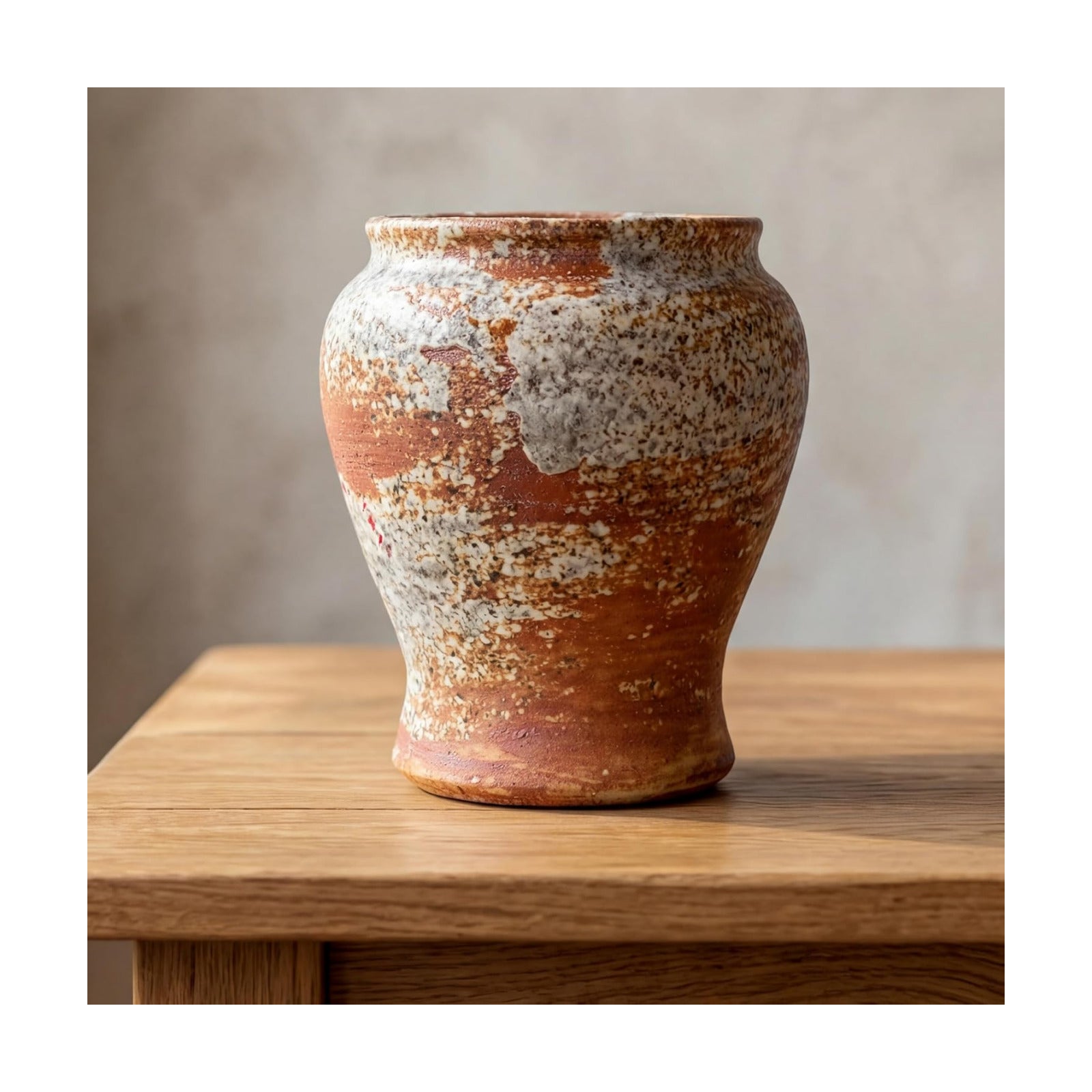 Rustic Ceramic Flower Vase / Brown7 / Brown