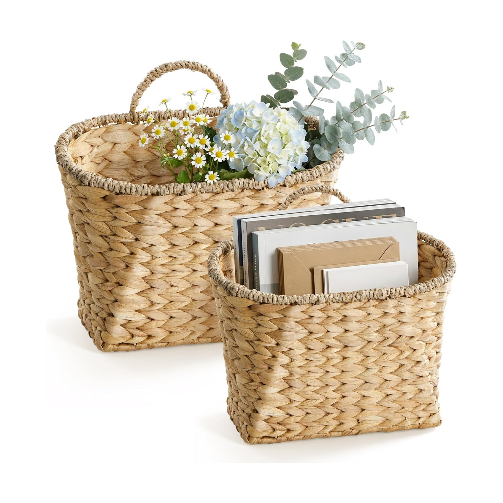 Wicker Wall Baskets / Set of 2