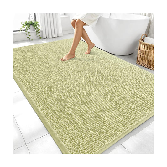 OLANLY Large Bathroom Rugs 70x46, Extra Soft Absorbent Chenille Bath Rugs
