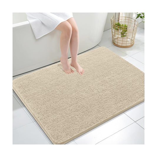 OLANLY Large Bathroom Rugs 40x32, Extra Soft Absorbent Chenille Bath Rugs