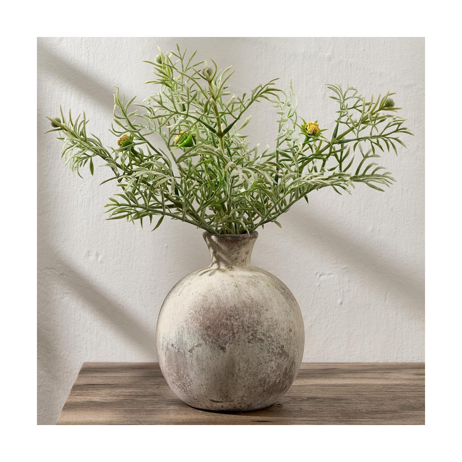 6.38" Ceramic Vase / Natural Brown- 6.38