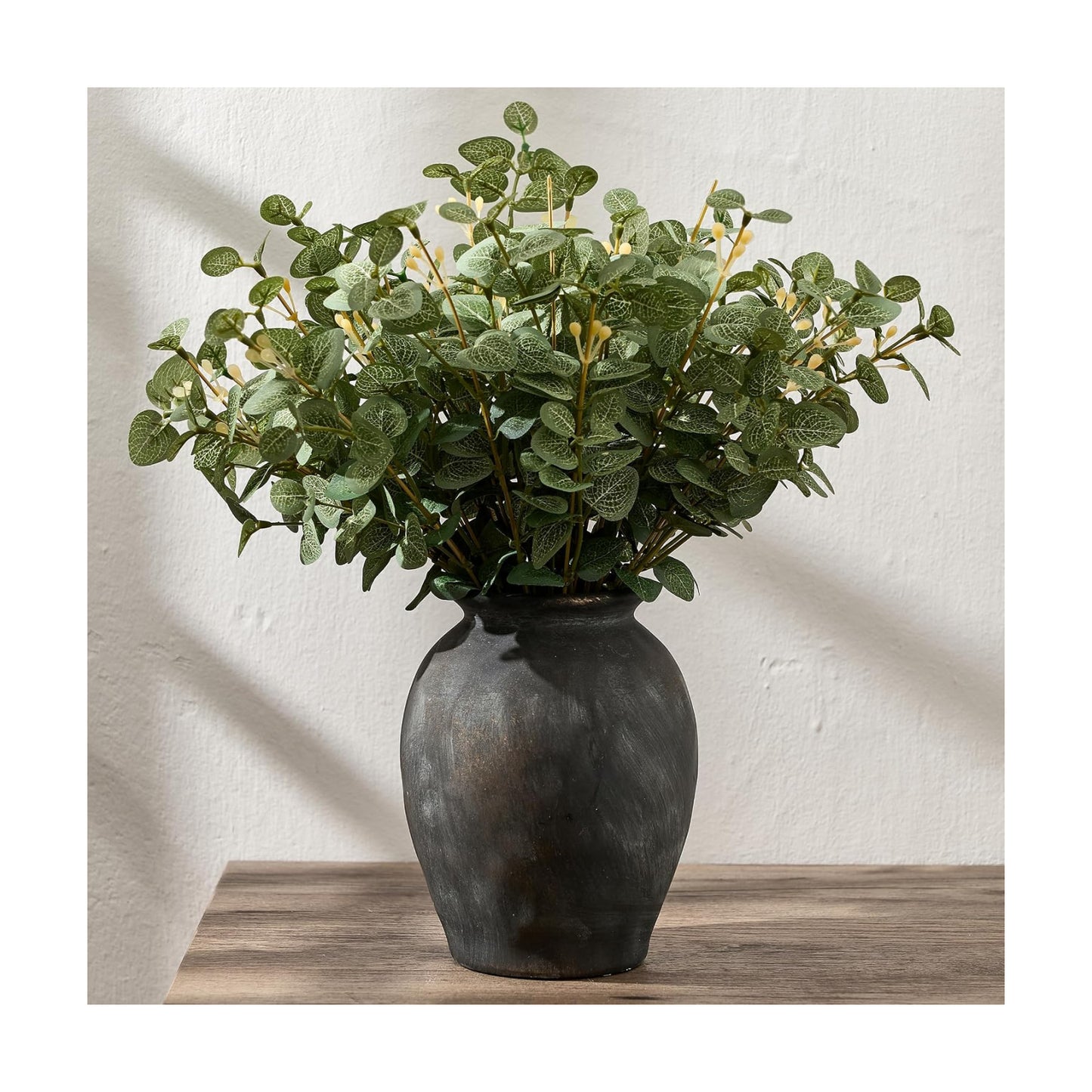 5.94" Ceramic Vase / Black Bronze- 5.94