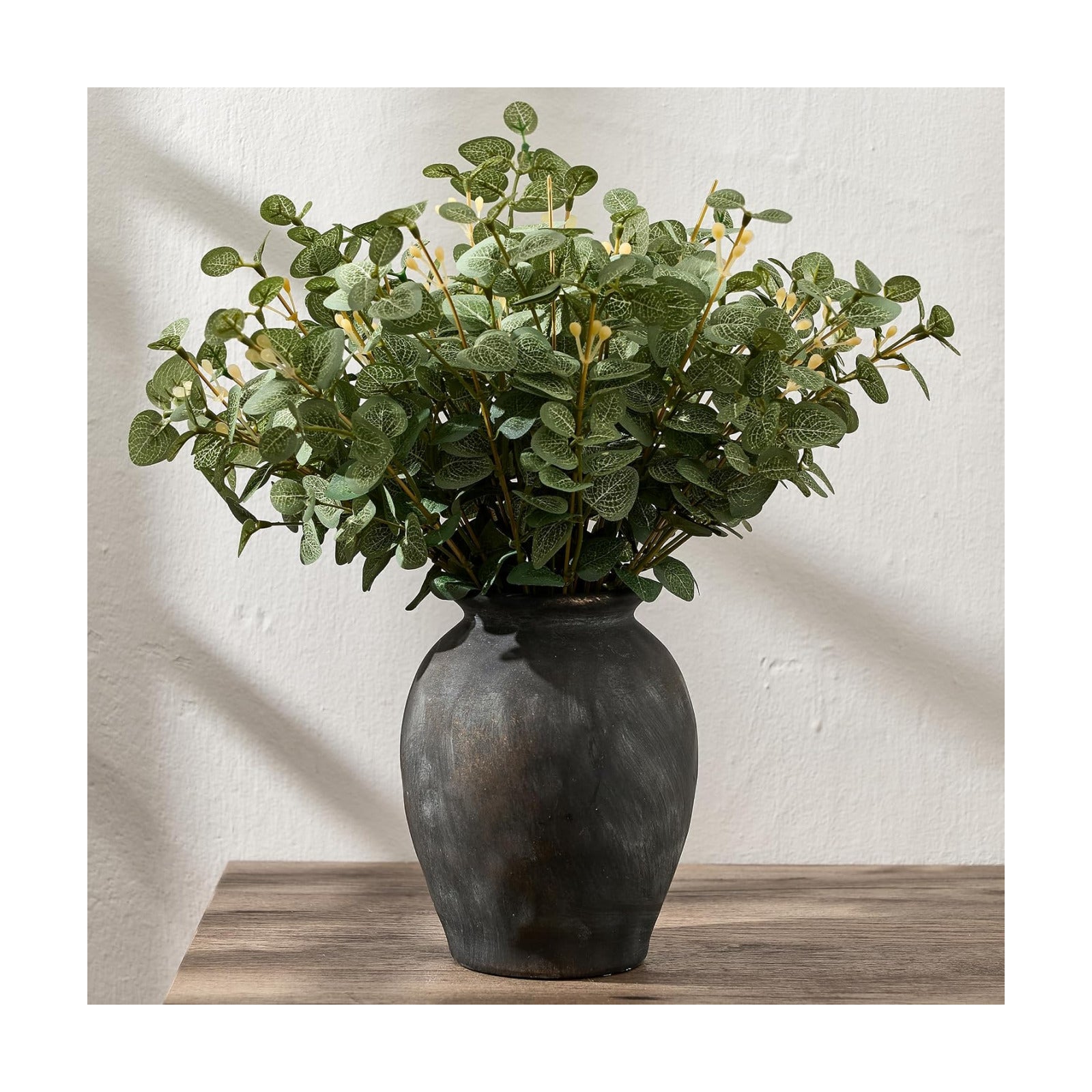 5.94" Ceramic Vase / Black Bronze- 5.94