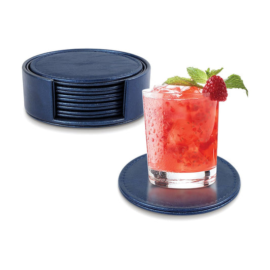 Holder / Modern-Style Drink Coasters / Blue / Set of 6