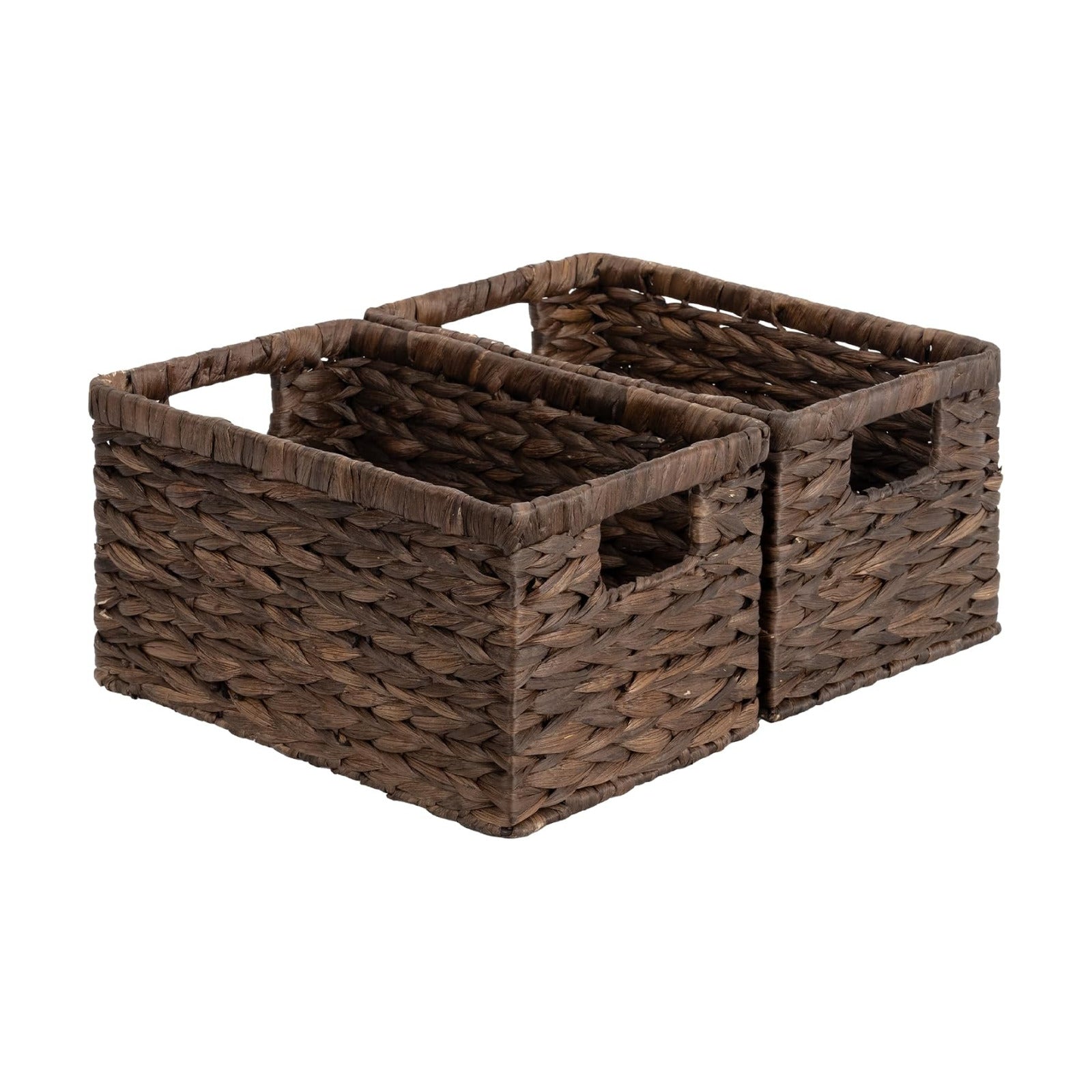 Organizer Basket / Water Hyacinth Baskets / Brown / 2 x 13