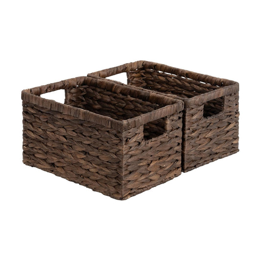 Organizer Basket / Water Hyacinth Baskets / Brown / 2 x 13