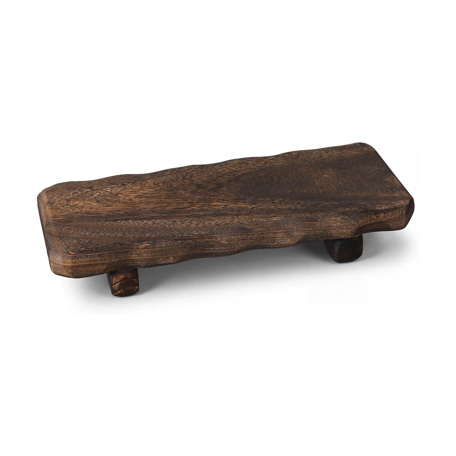 Decorative Found Wood Board Farmhouse Wood Riser Pedestal Stand / 22 x 9