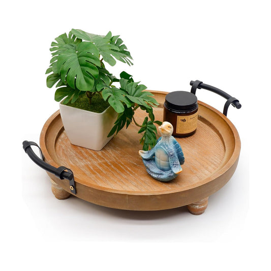 Wooden Decorative Tray / 13 Inch