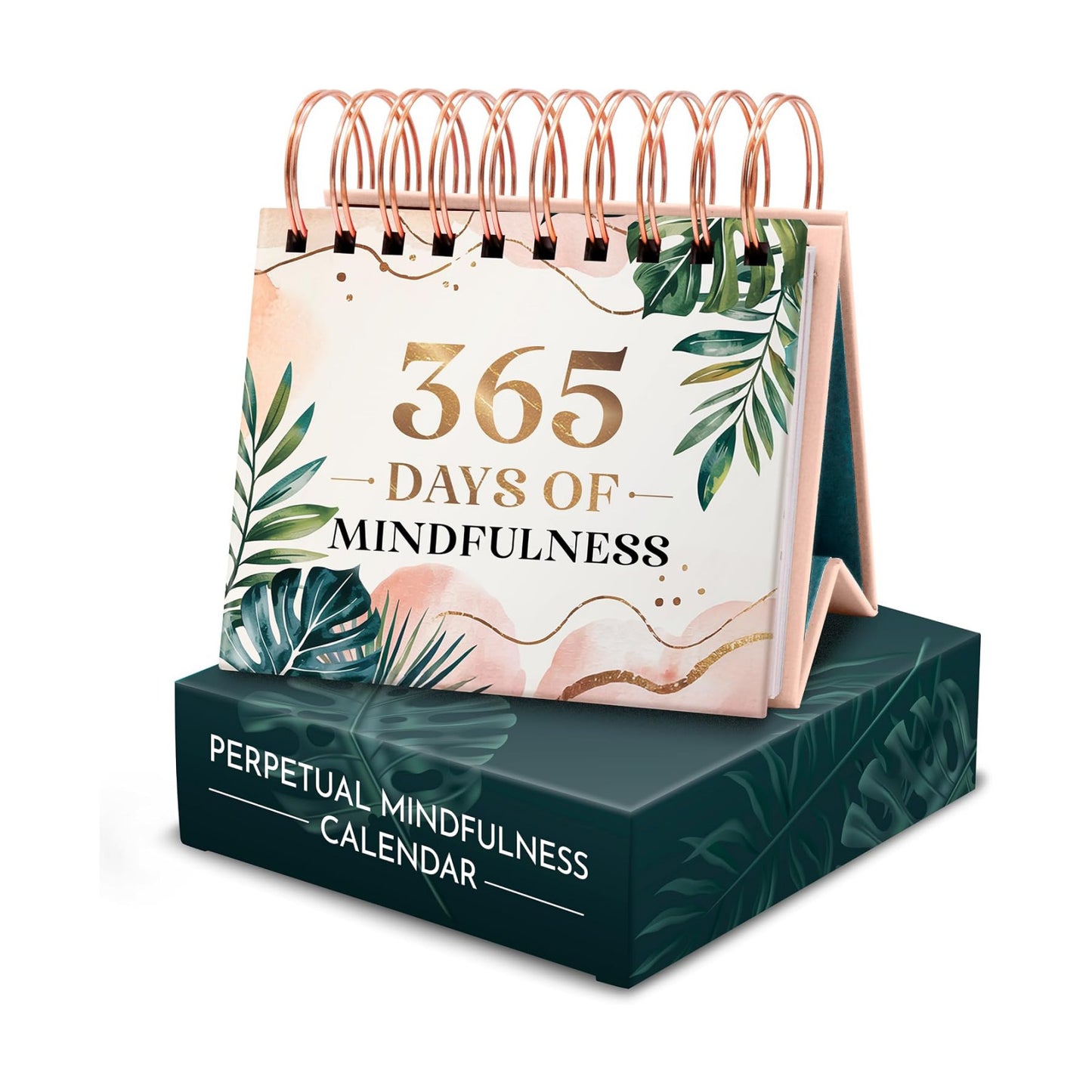 Mindfulness Desk Calendar for Women, 365 Perpetual Days of Self Care & Calm | Inspirational Gifts for Women, Daily