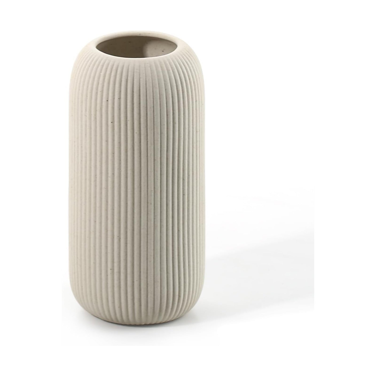 Bohemian Ceramic Vase / Beige / 8in-pill / 8 Inch