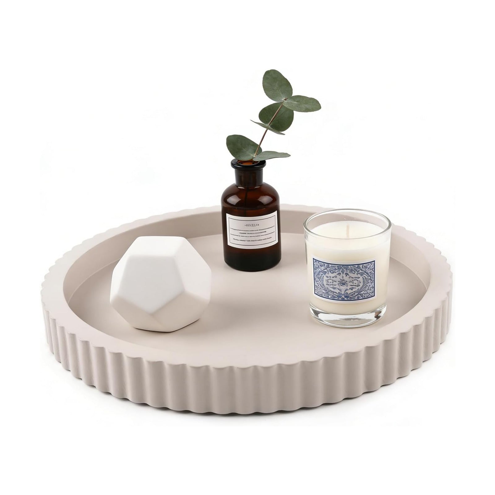 Modern Decorative Tray / Gray Beige