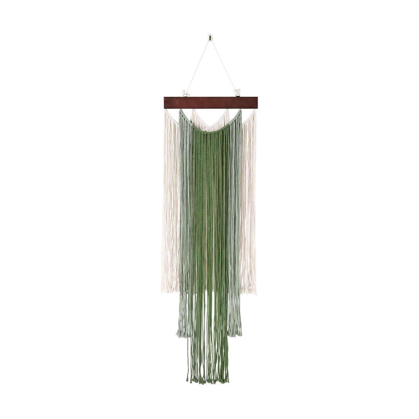 Handmade Woven Wall Art / 47.2"L x 15.7"W / Green