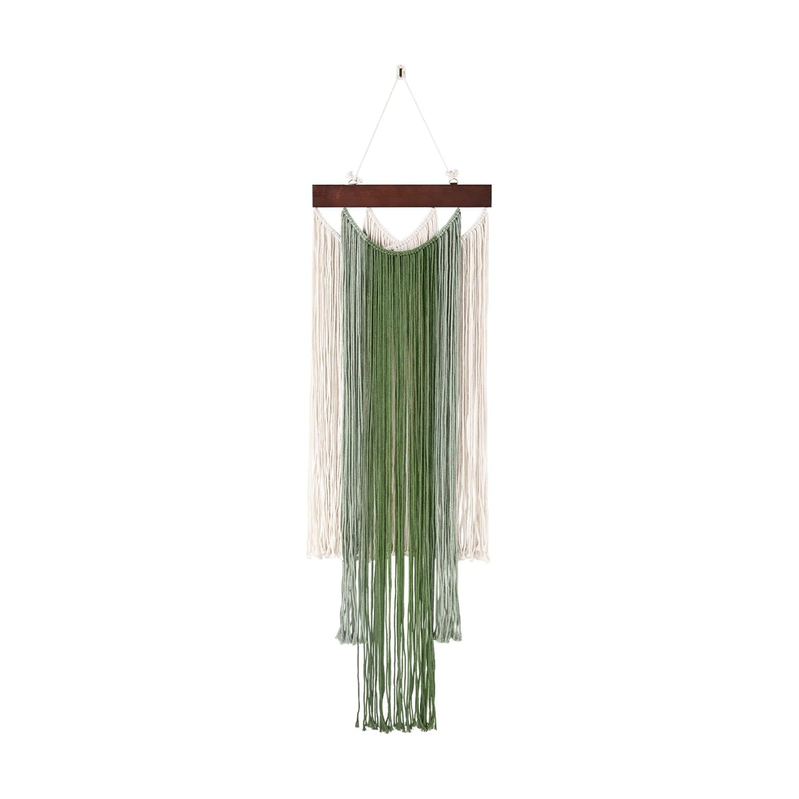 Handmade Woven Wall Art / 47.2"L x 15.7"W / Green