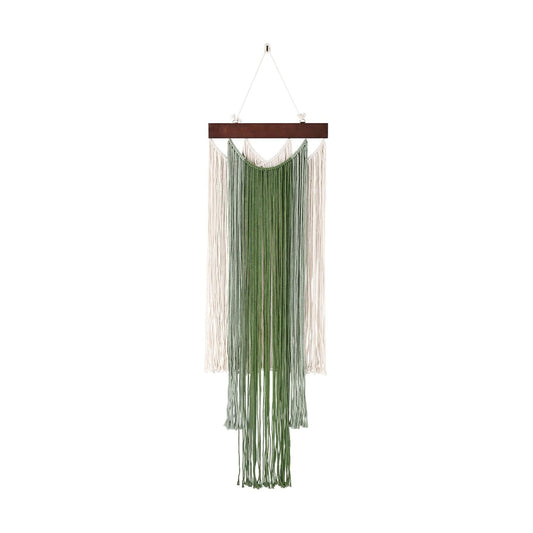Handmade Woven Wall Art / 47.2"L x 15.7"W / Green