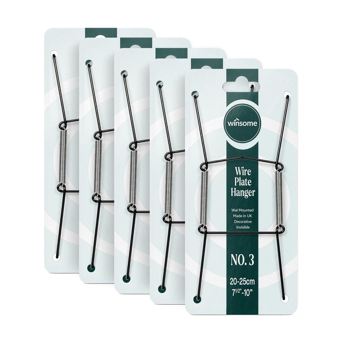WINSOME Invisible Plate Hangers for Wall | Decorative Dish Display Holders Hanging Wires Spring Hook Holder Fit to Hang