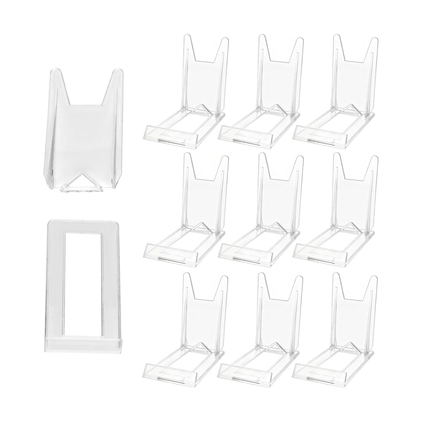 Book Display Stands Adjustable Easel Collector Display Holder Acrylic Book Easel / Clear / Set of 10
