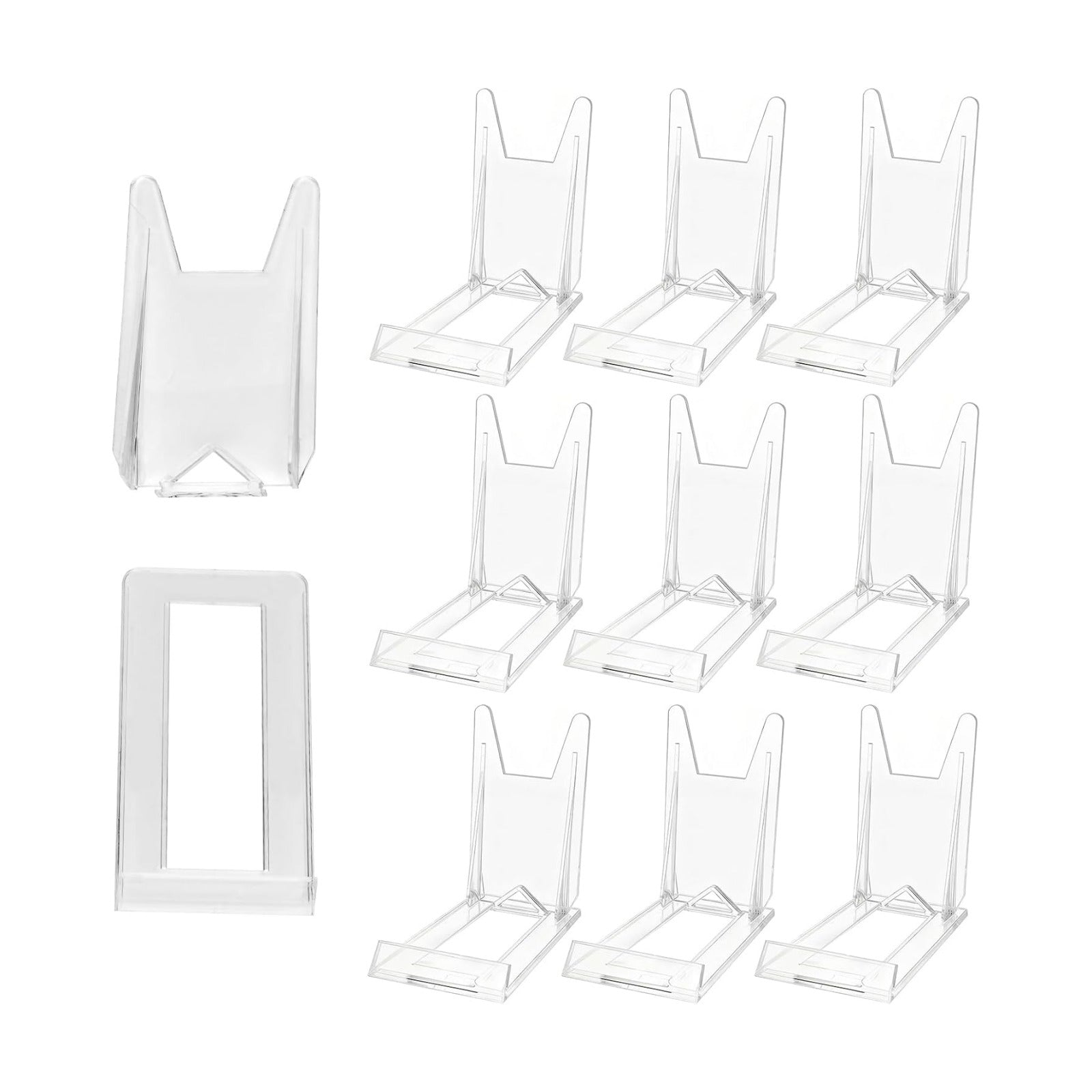 Book Display Stands Adjustable Easel Collector Display Holder Acrylic Book Easel / Clear / Set of 10
