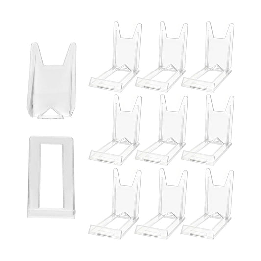 Book Display Stands Adjustable Easel Collector Display Holder Acrylic Book Easel / Clear / Set of 10