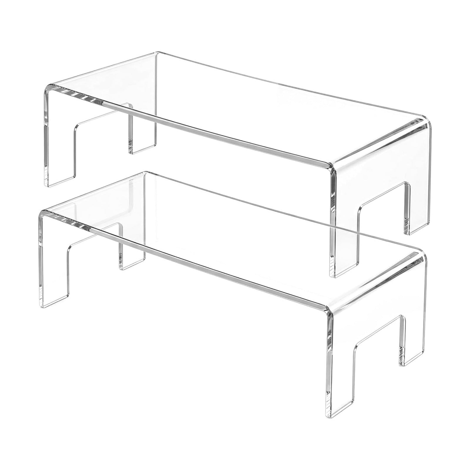 Acrylic Display Risers Stand / Clear / Set of 2