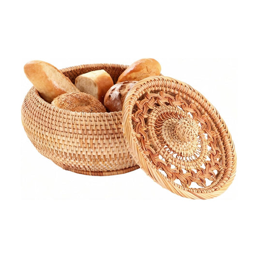Round Woven Basket / 9.1 Inch