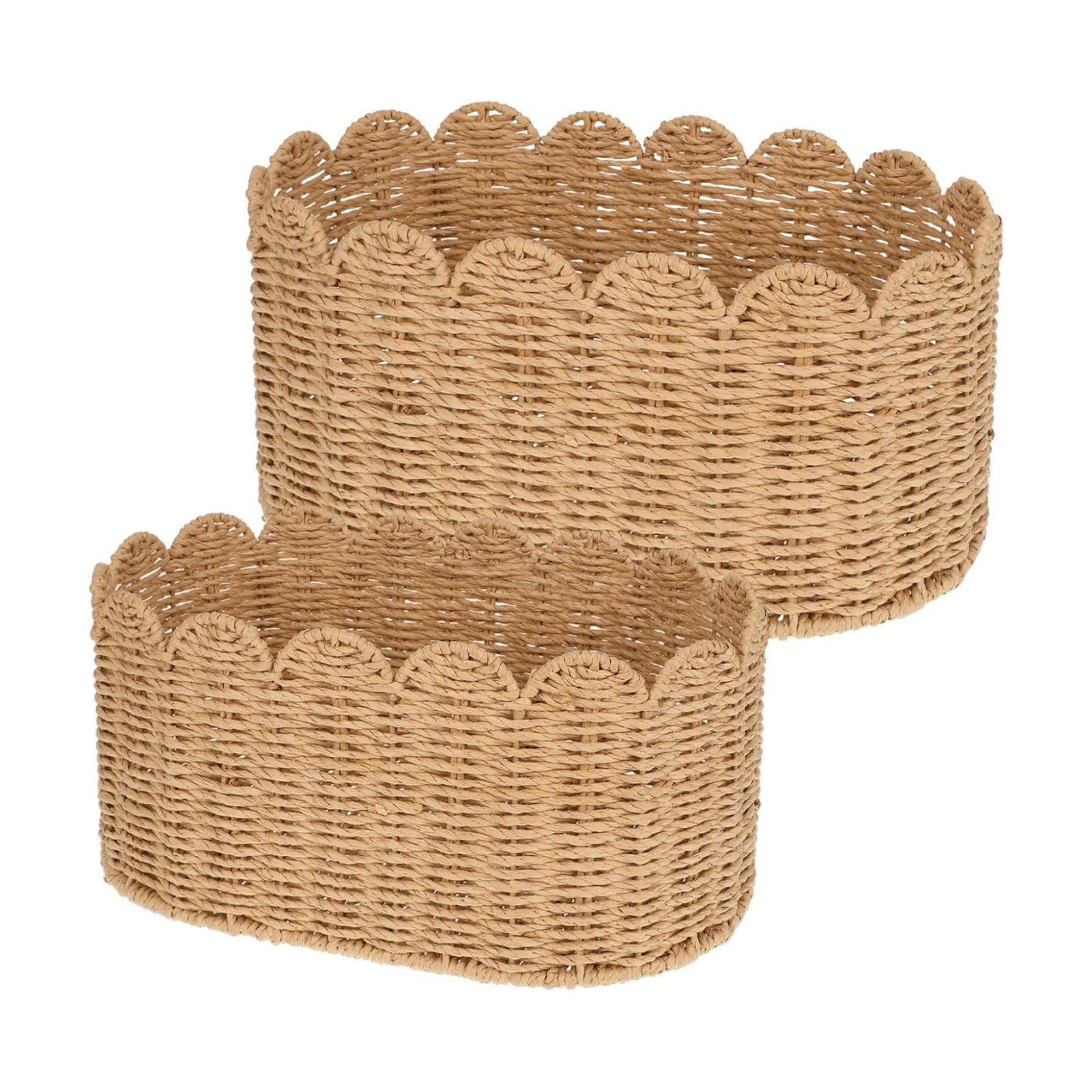 Scalloped Basket Set / Set of 2