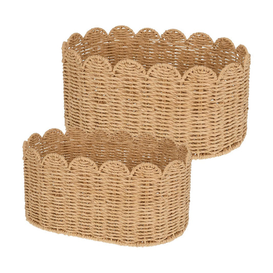 Scalloped Basket Set / Set of 2