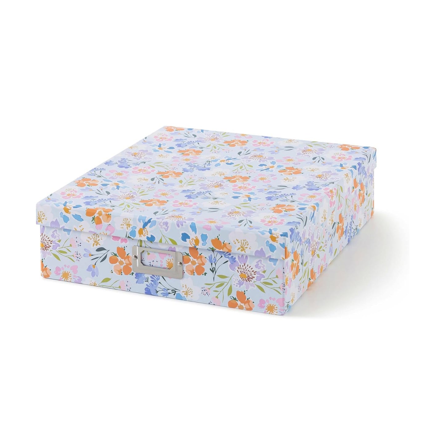 Large Keepsake Organizer for Photos / Lavender Meadow / 14.8 x 13.0 x 3.7