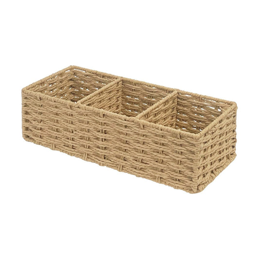 Seagrass Wicker Basket for Toilet Tank Top / Natural