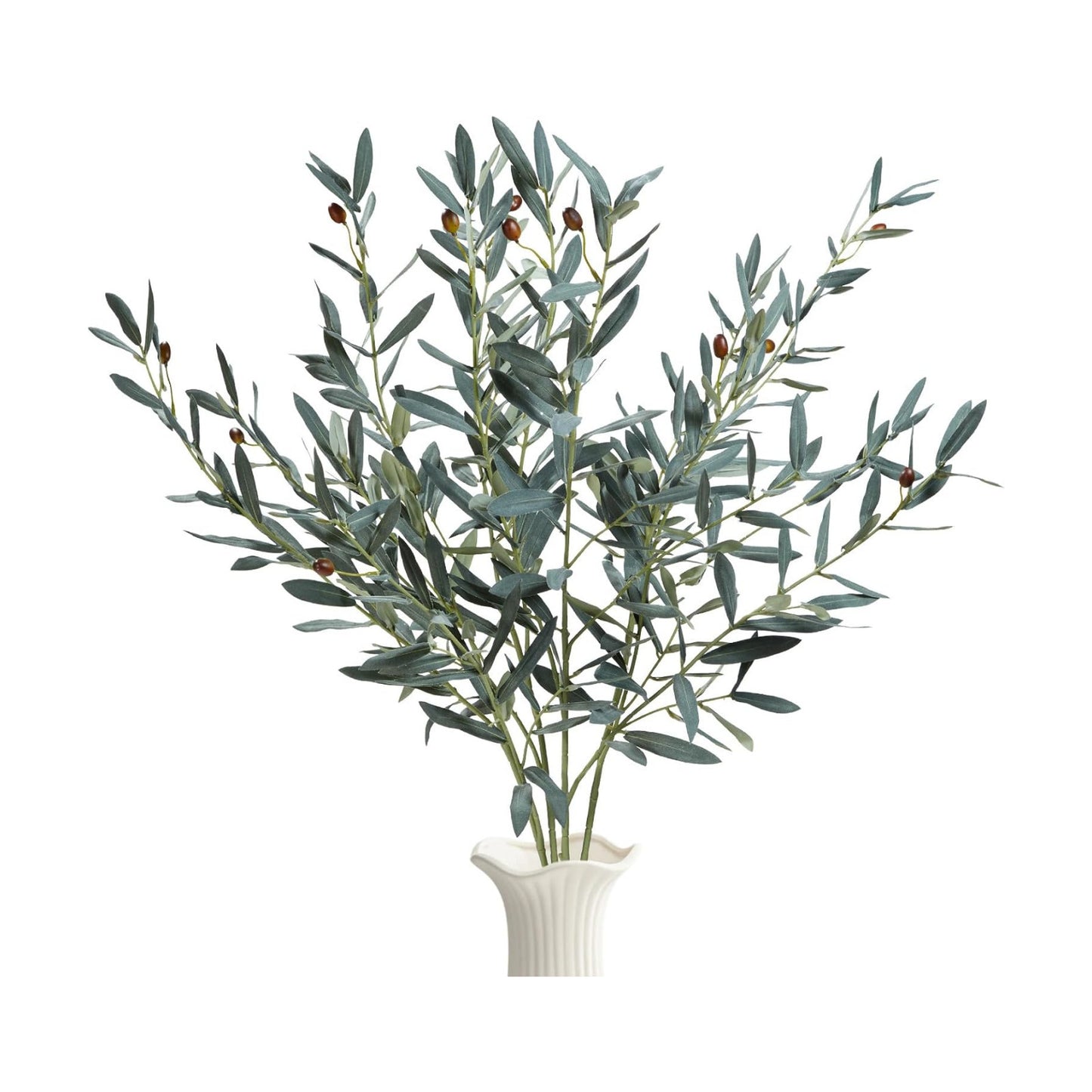 Bendable Faux Olive Branches / 35 Inch / Set of 4