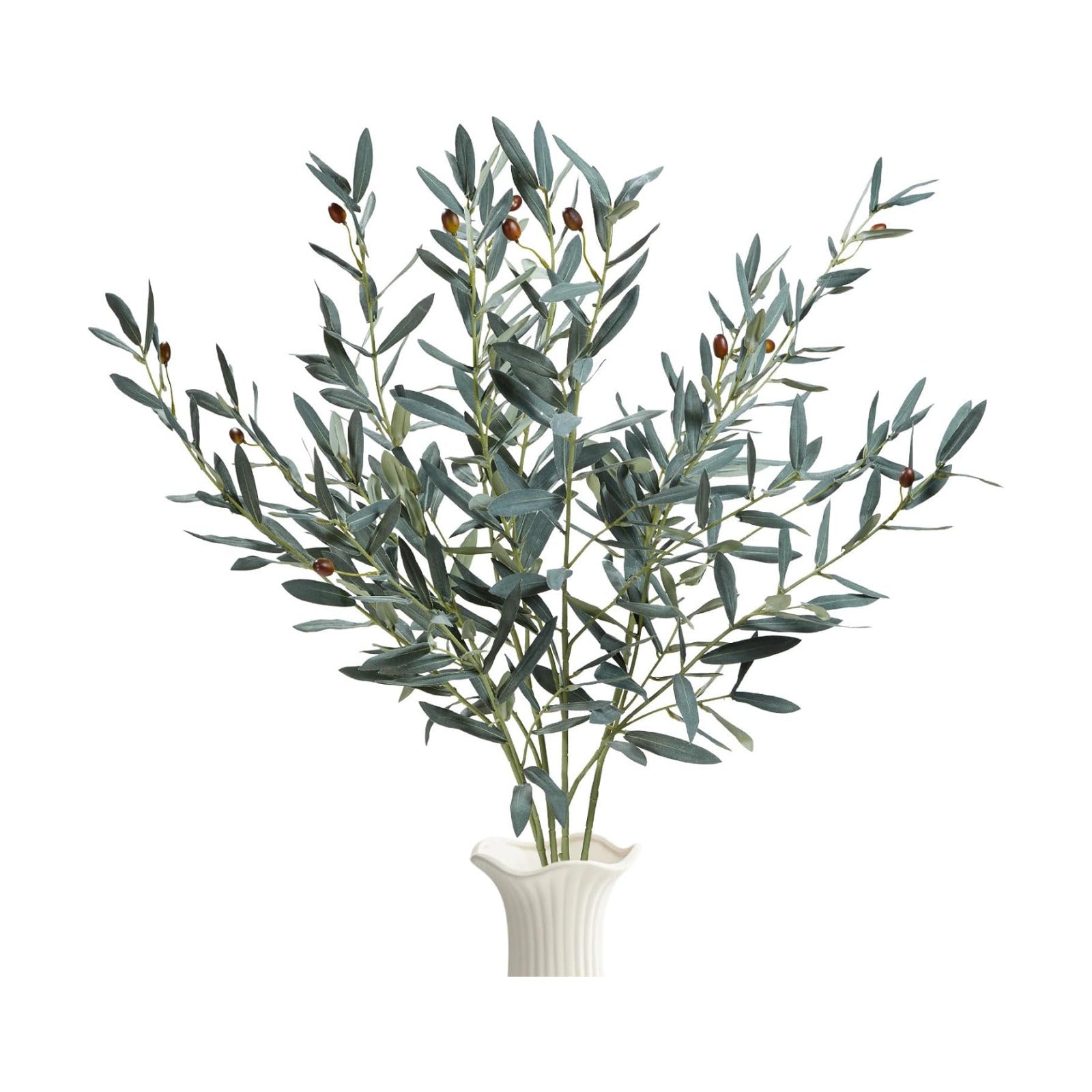 Bendable Faux Olive Branches / 35 Inch / Set of 4