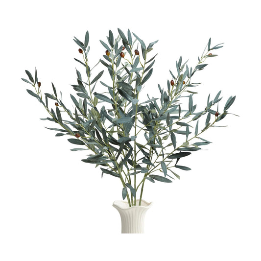 Bendable Faux Olive Branches / 35 Inch / Set of 4
