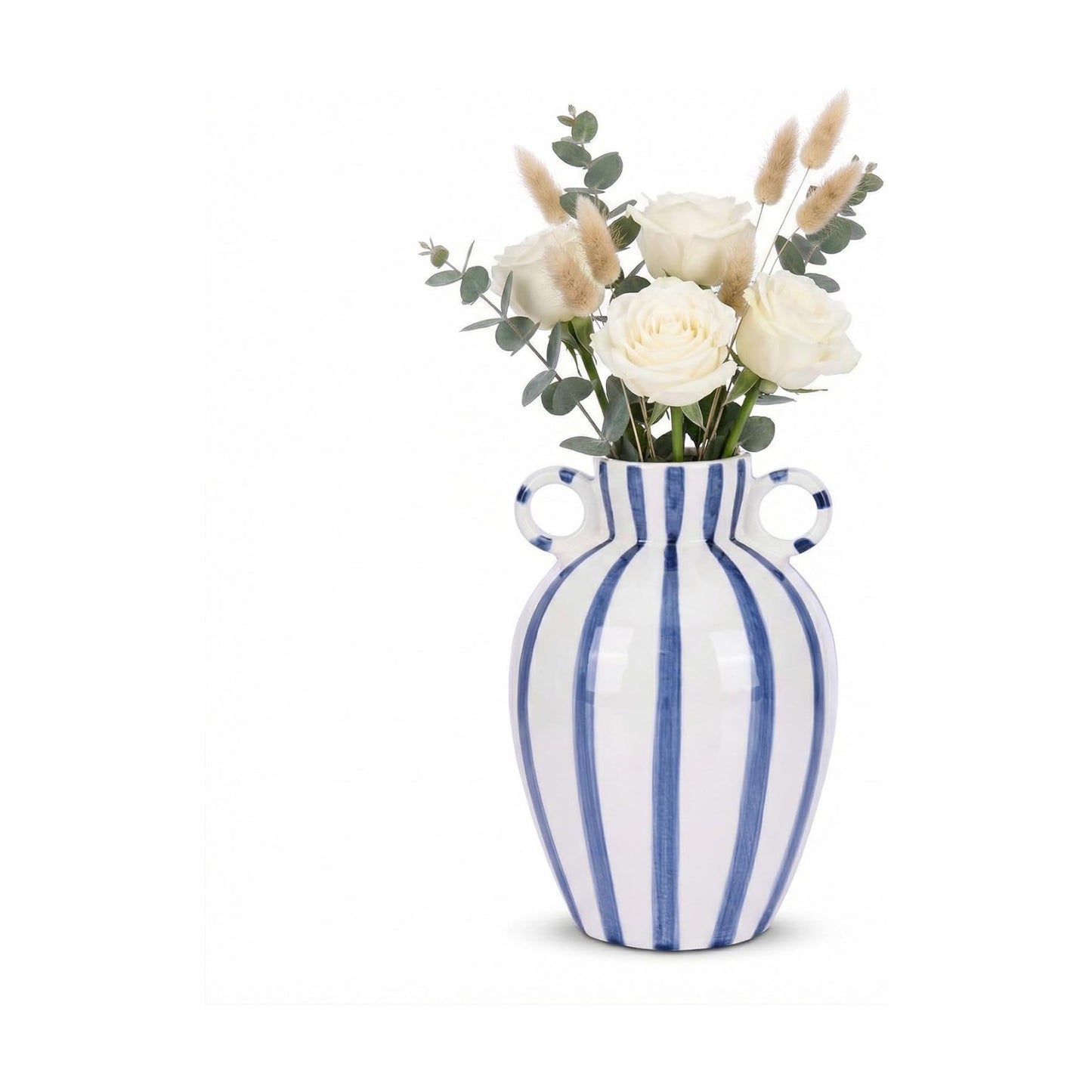Modern Checkered Vase / Blue