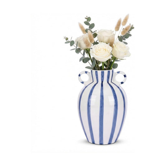 Modern Checkered Vase / Blue