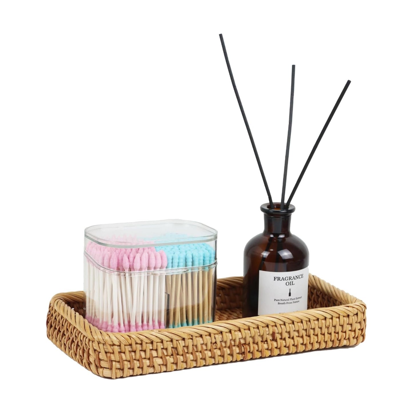 Wicker Toilet Tank Basket / Natural / 9.8 x 5 x 1.4
