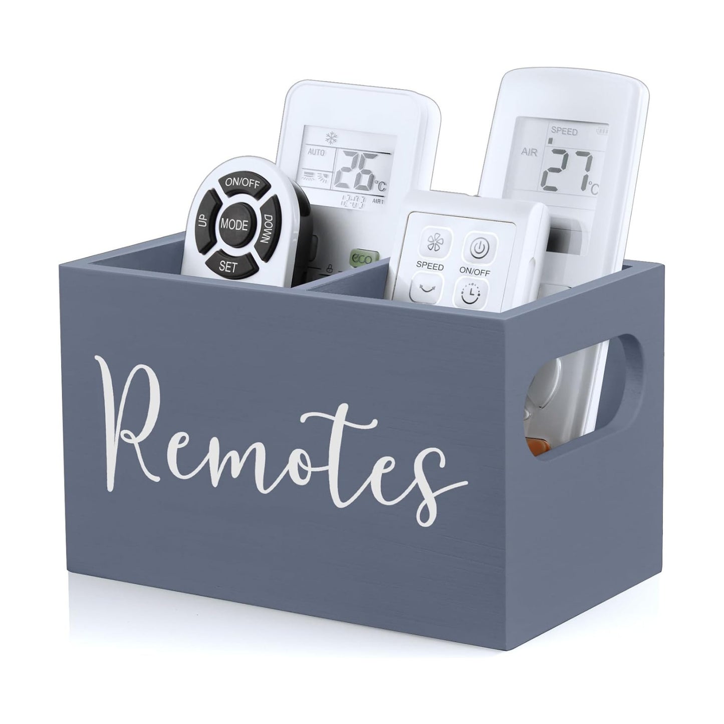 Remote Control Holder / Gray / 2 Slots