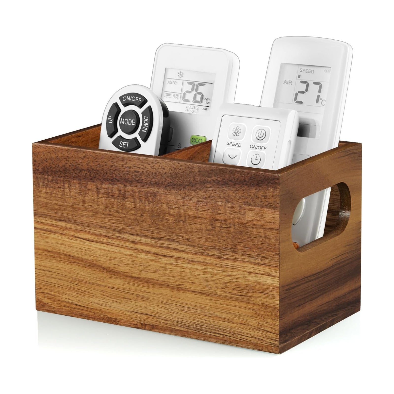 Remote Control Holder / Acacia / 2 Slots