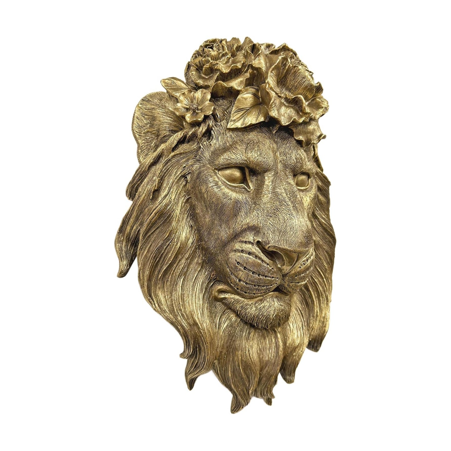 Wall Hanging Decoration / Copper / Lion / Gold