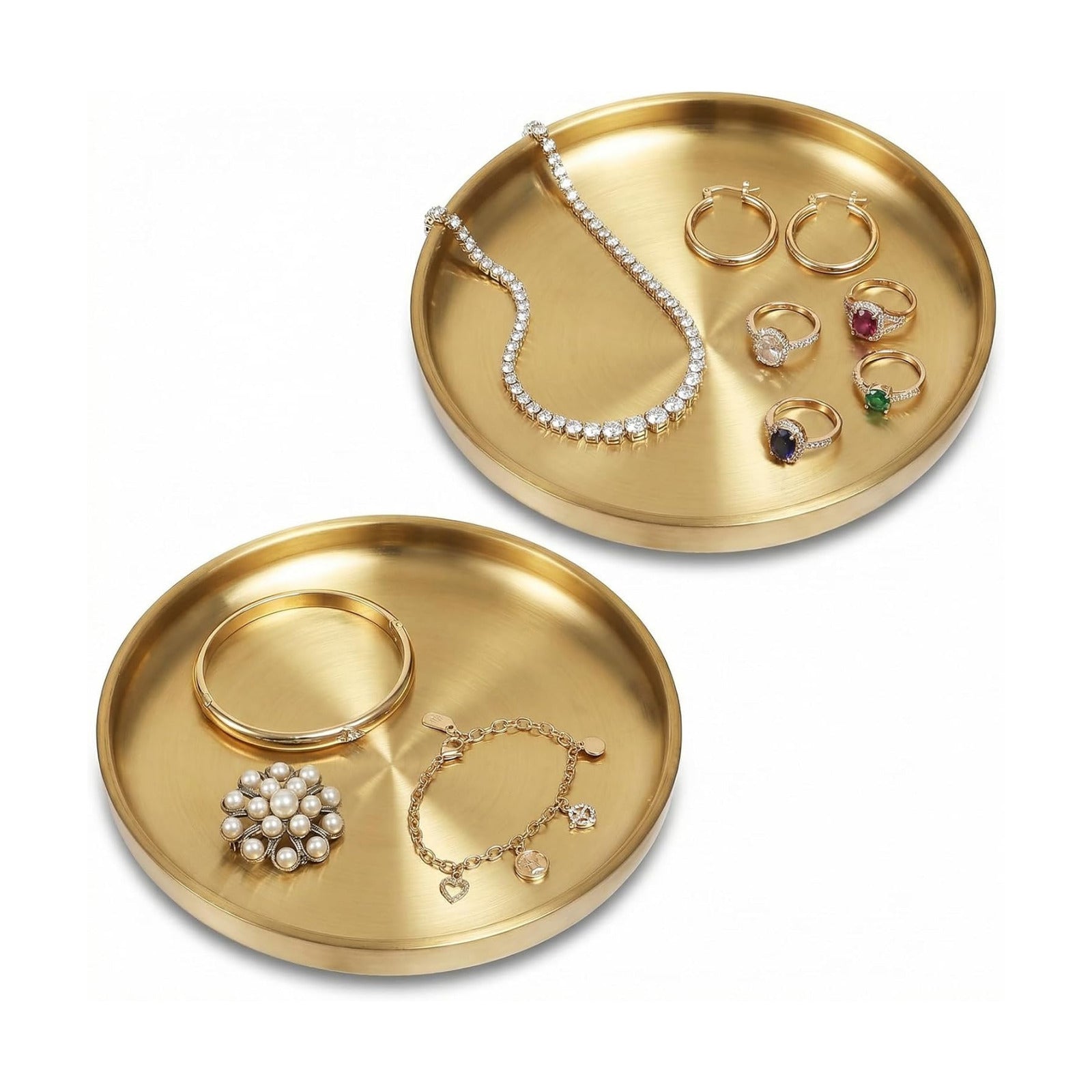 Key Bowl for Entryway Table / Gold / Set of 2