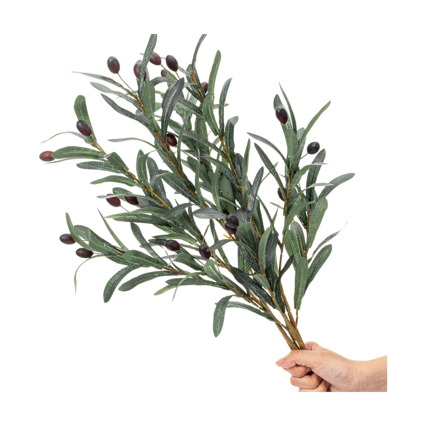 Faux Olive Branches for Vase / 27 Inch / Set of 4