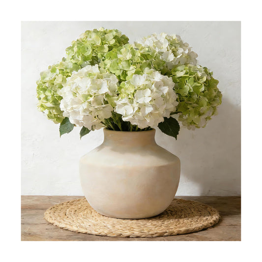 Ceramic Flower Vase / 5.5"h-off White / 5.5 Inch