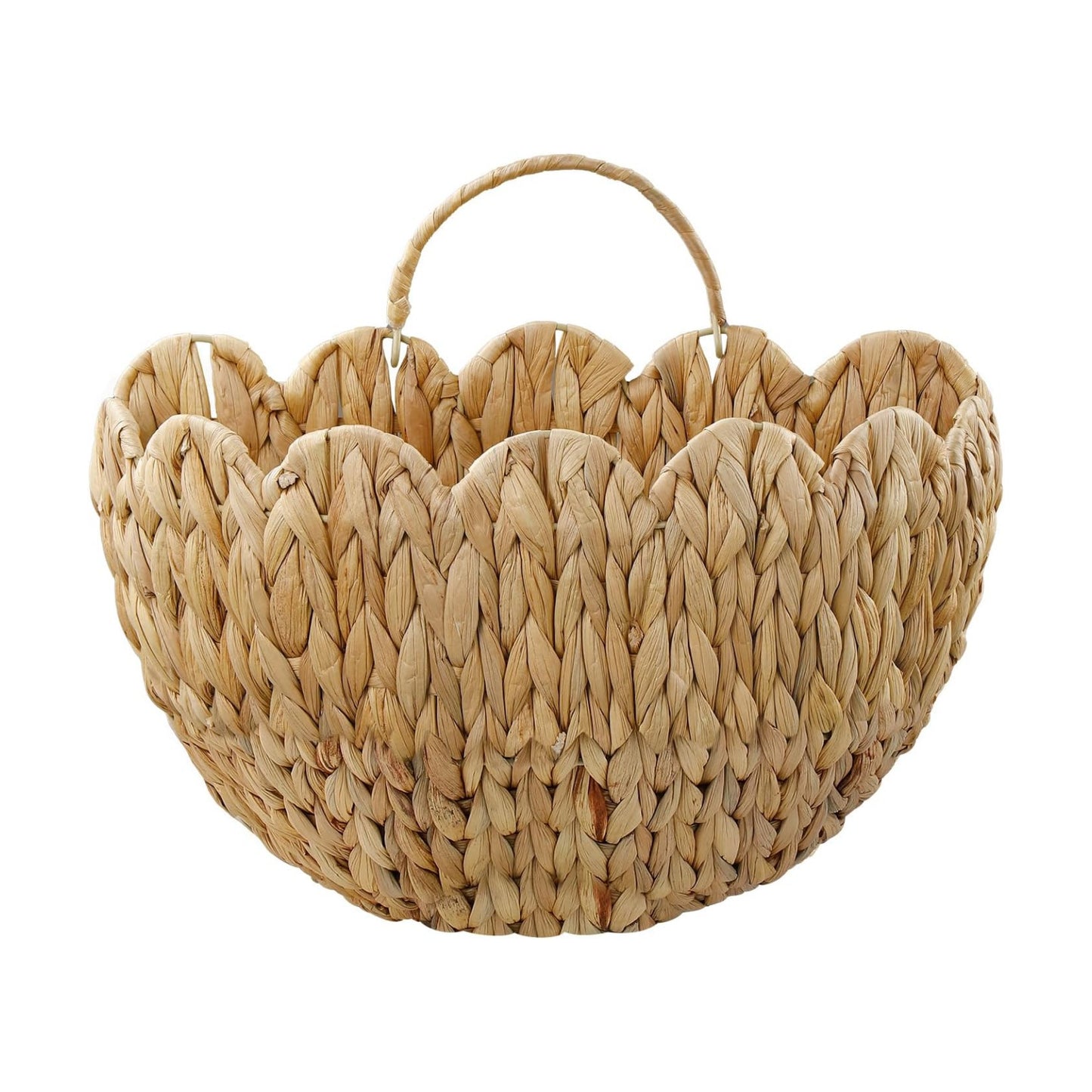 Scalloped Wall Basket / Water Hyacinth