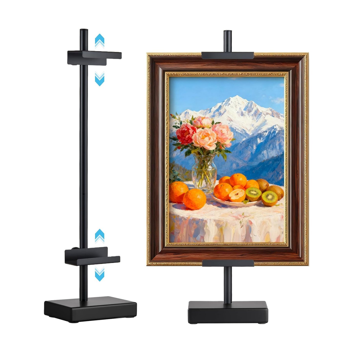Metal Picture Frame Holder for Artwork / Black