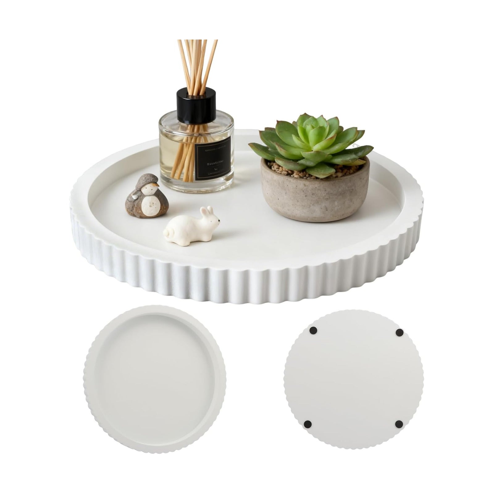 Round Concrete Tray / 12 Inch
