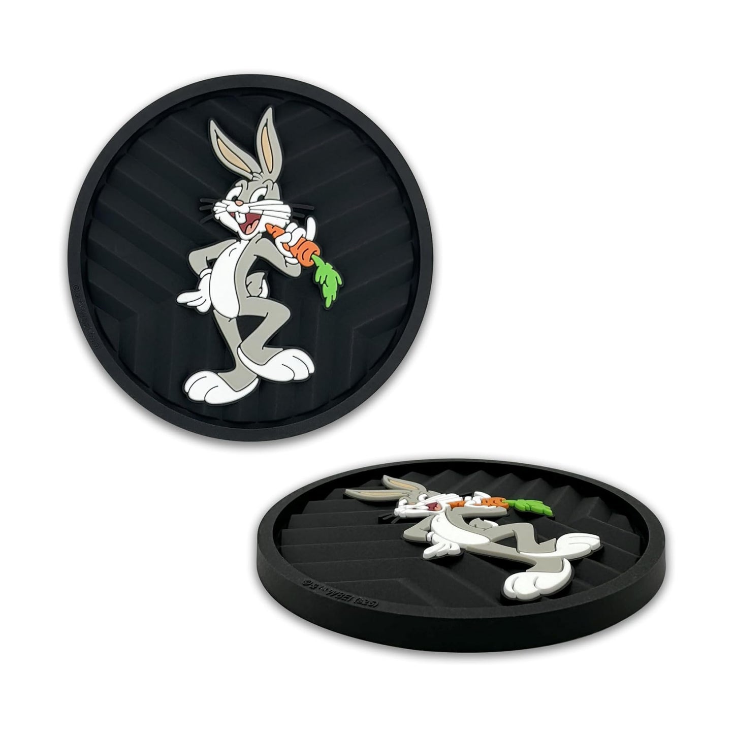 Officially Licensed Looney Tunes Automotive 3D Textured Silicone Coasters / Bugs Bunny